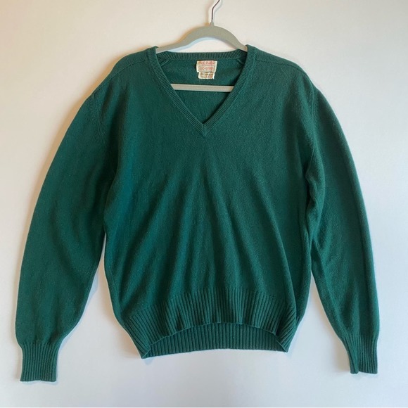 Vintage Other - Vintage Cashmere Sweater Mens 40/ M/L V Neck Pullover Made in Scotland